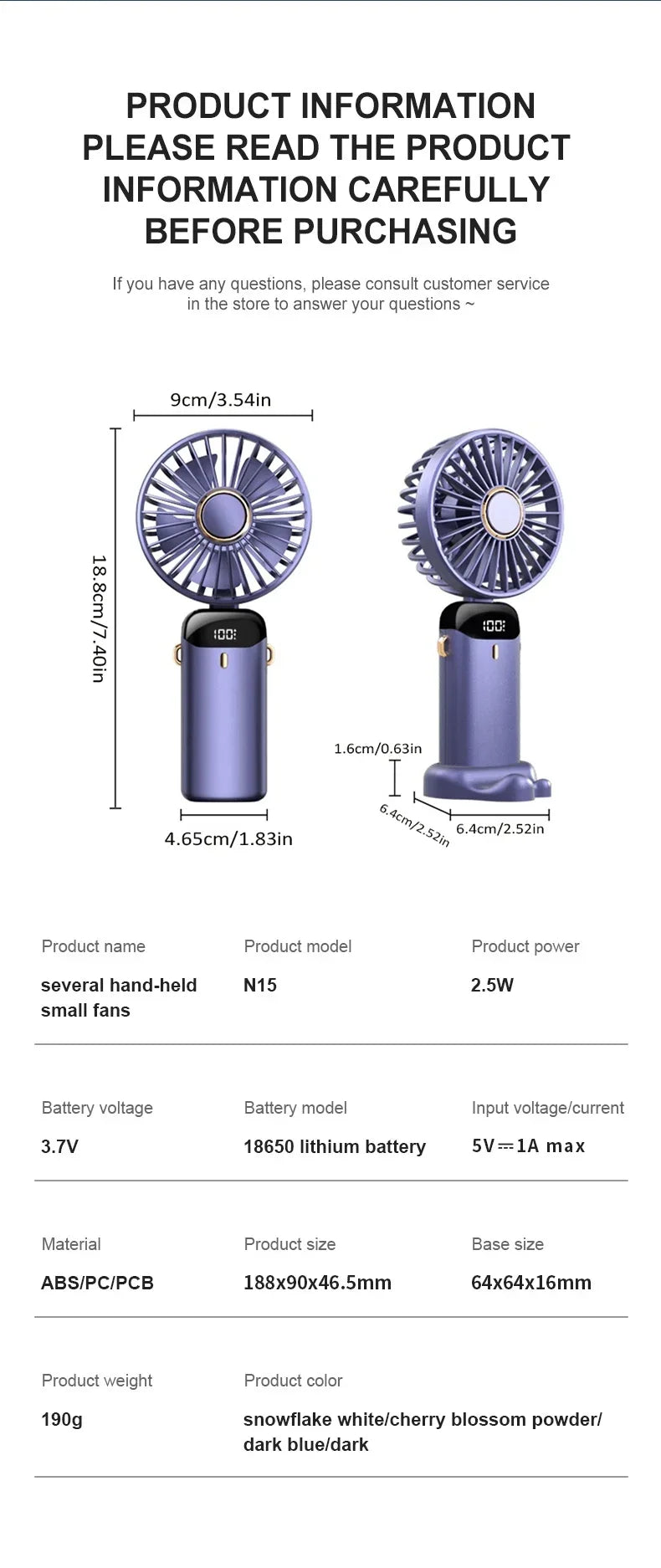 Portable Mini Neck Fan